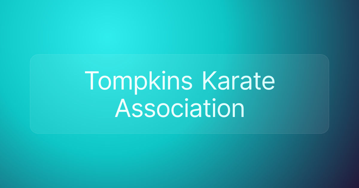 Tompkins Karate Association