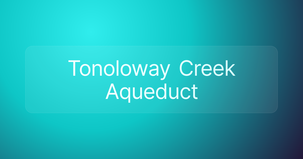 Tonoloway Creek Aqueduct