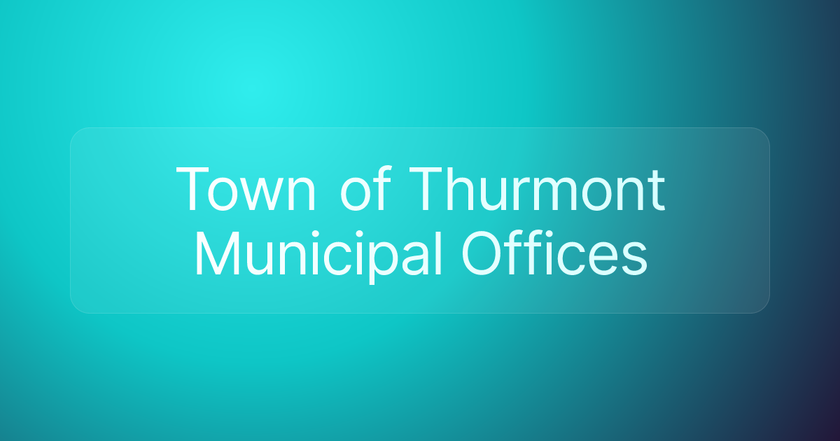 Town of Thurmont Municipal Offices