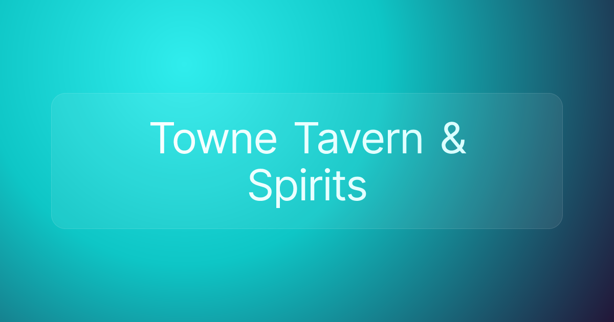 Towne Tavern & Spirits