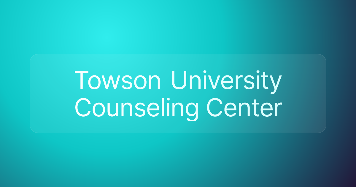 Towson University Counseling Center