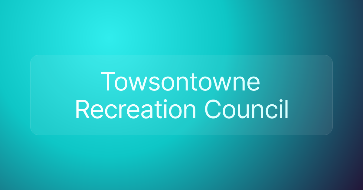 Towsontowne Recreation Council