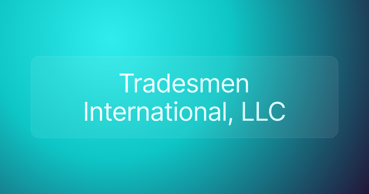 Tradesmen International, LLC