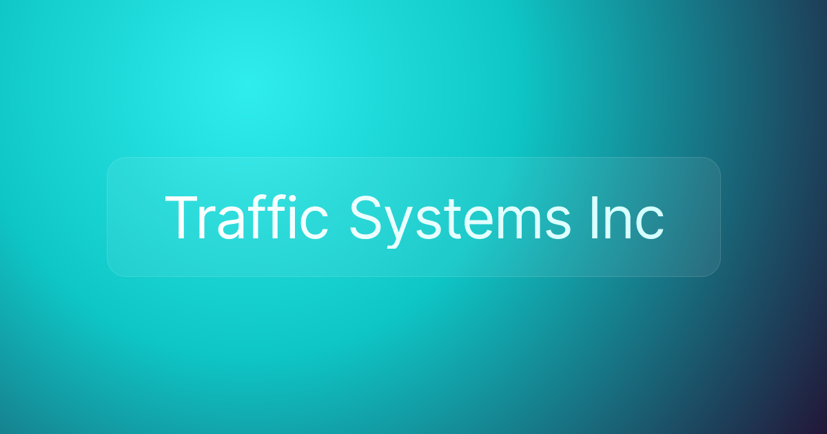 Traffic Systems Inc