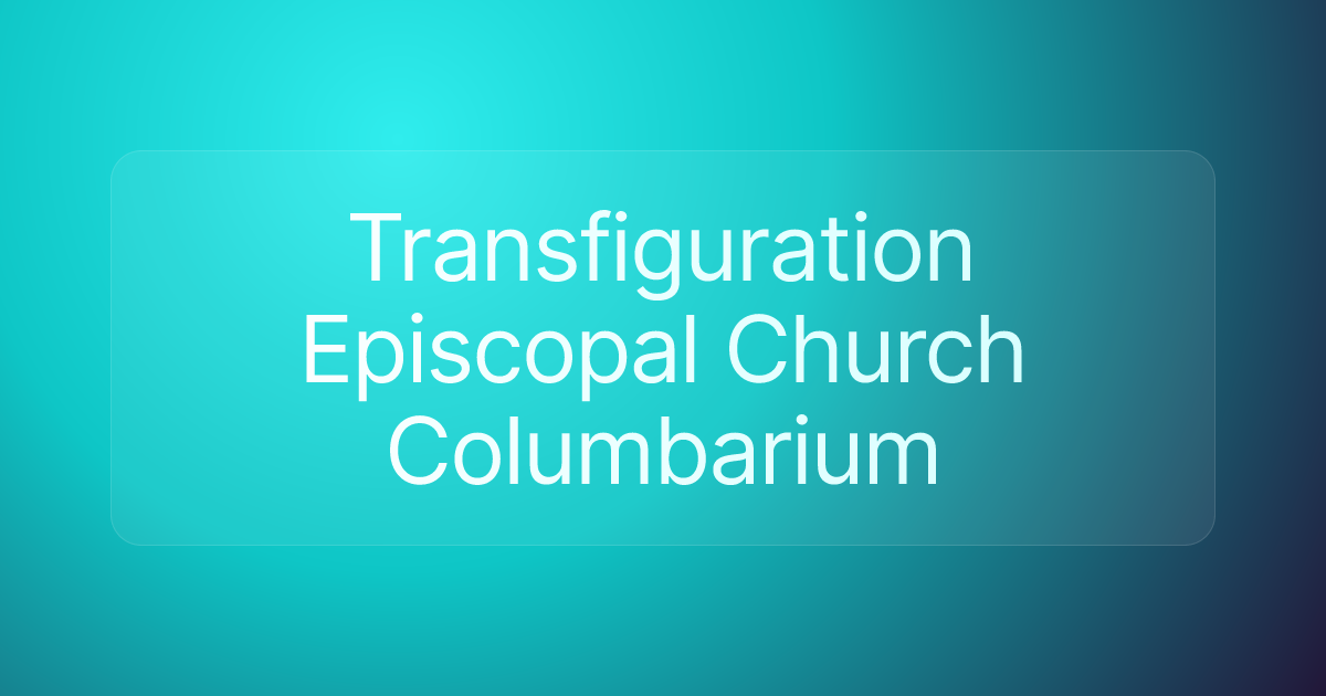 Transfiguration Episcopal Church Columbarium