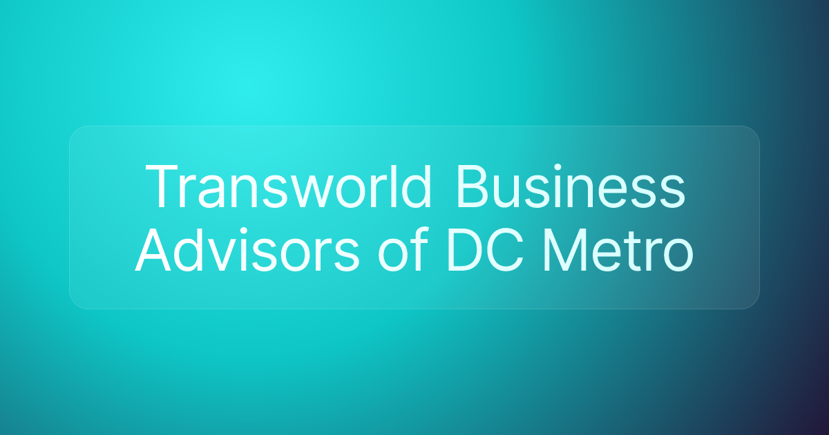 Transworld Business Advisors of DC Metro