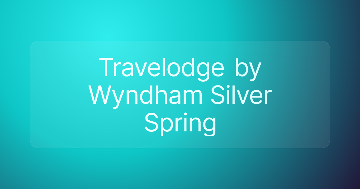 Travelodge by Wyndham Silver Spring