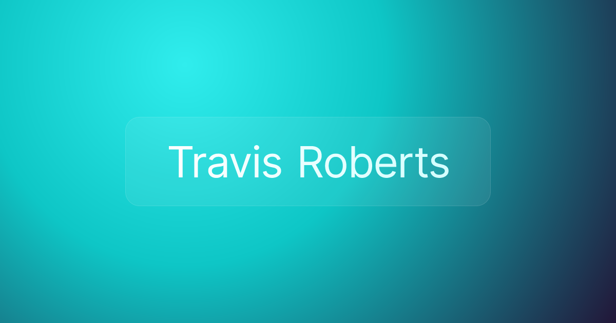 Travis Roberts