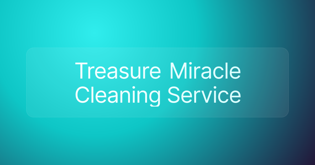 Treasure Miracle Cleaning Service