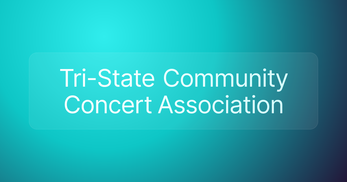 Tri-State Community Concert Association