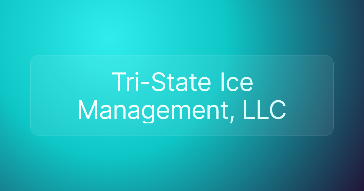 Tri-State Ice Management, LLC