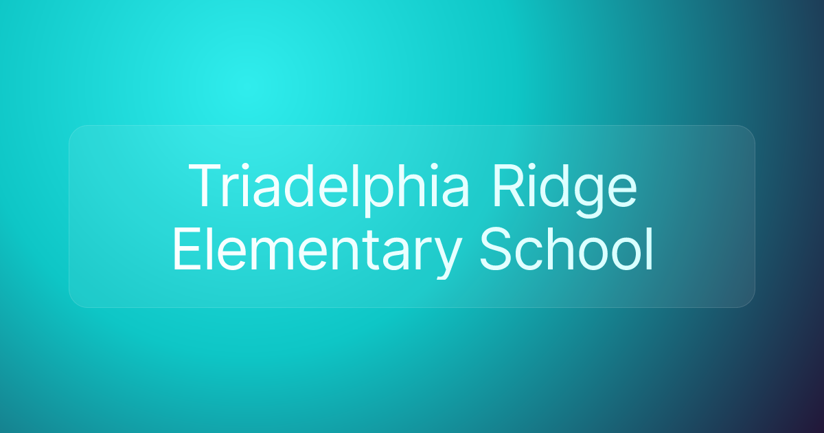 Triadelphia Ridge Elementary School