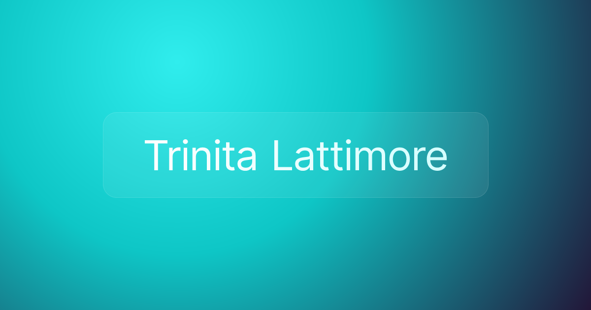 Trinita Lattimore
