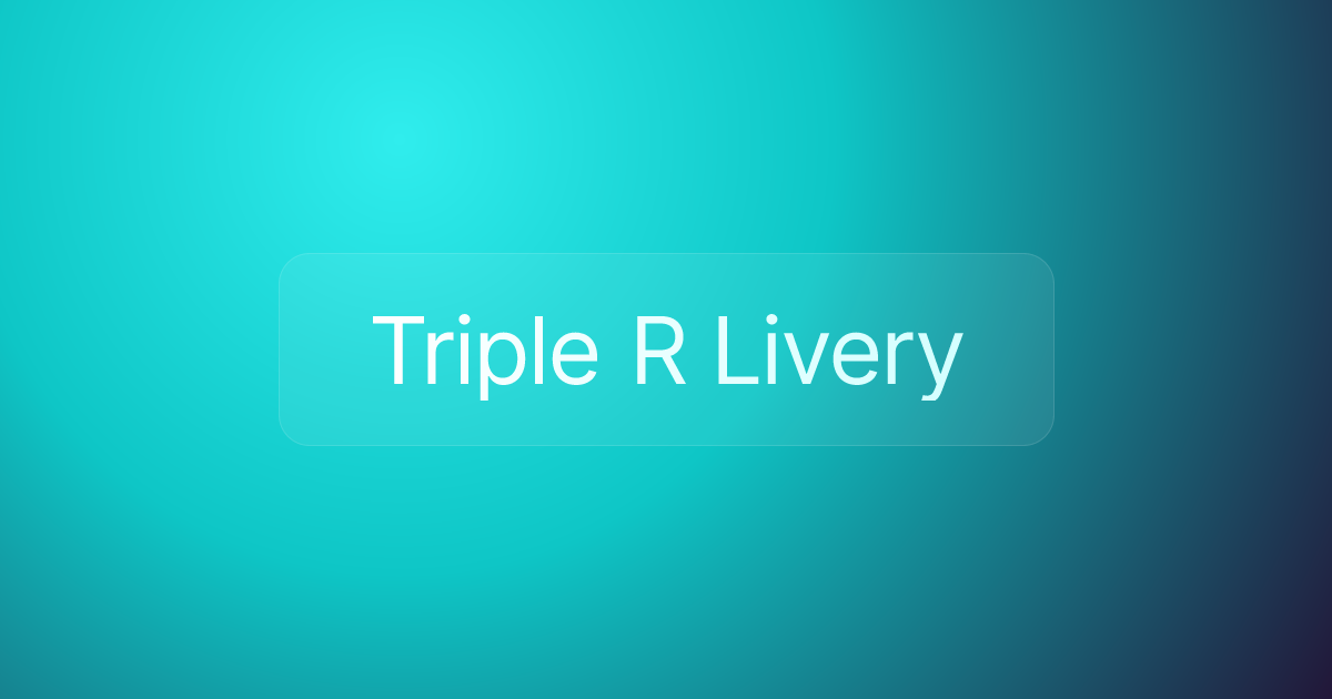 Triple R Livery