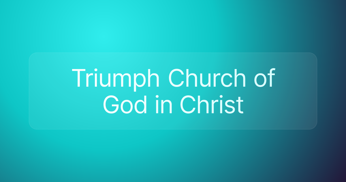 Triumph Church of God in Christ