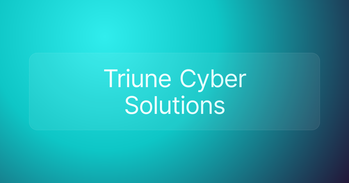 Triune Cyber Solutions