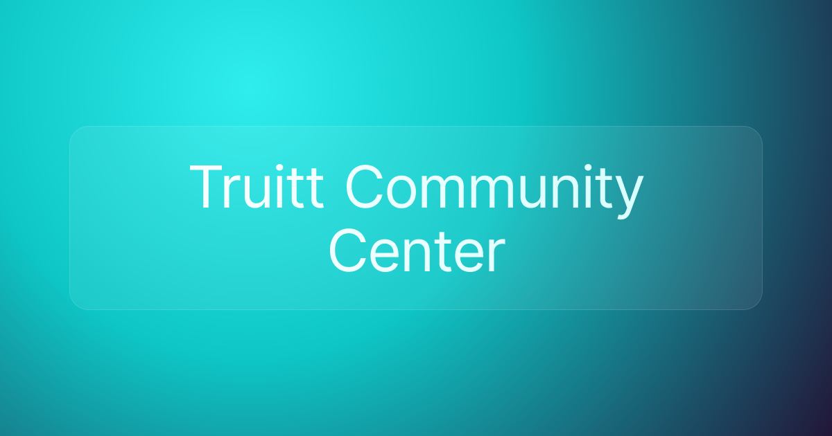 Truitt Community Center