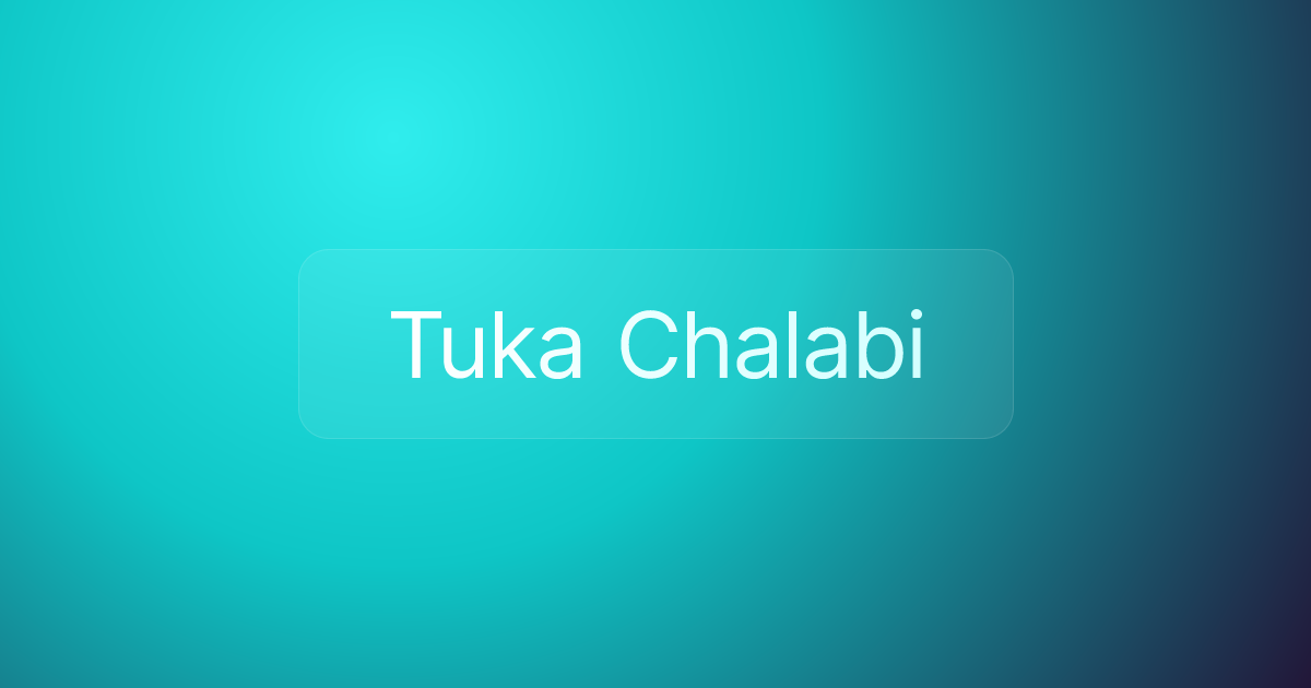 Tuka Chalabi