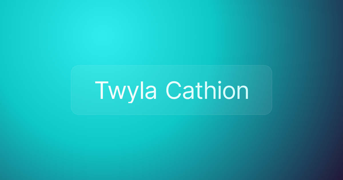 Twyla Cathion