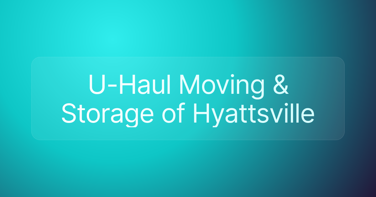 U-Haul Moving & Storage of Hyattsville