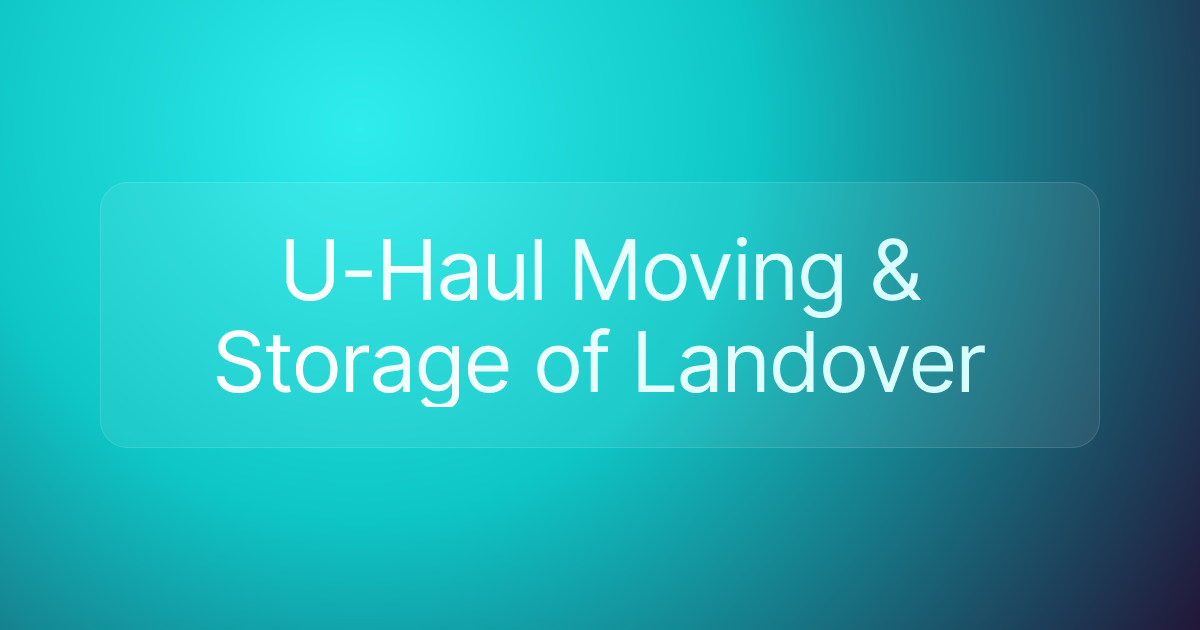 U-Haul Moving & Storage of Landover