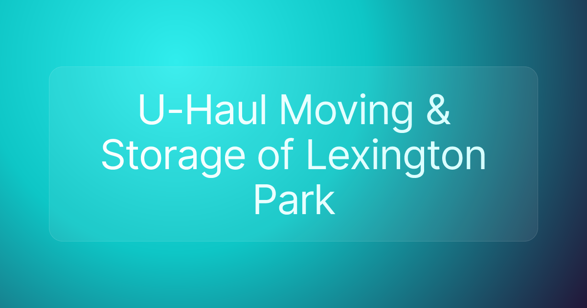 U-Haul Moving & Storage of Lexington Park