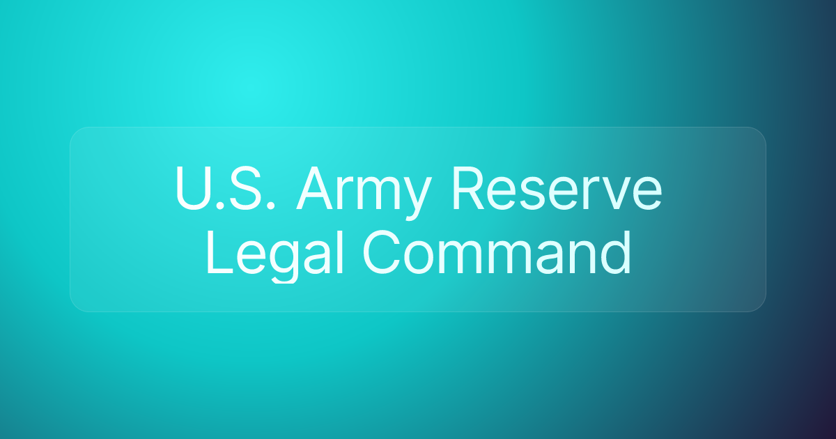 U.S. Army Reserve Legal Command