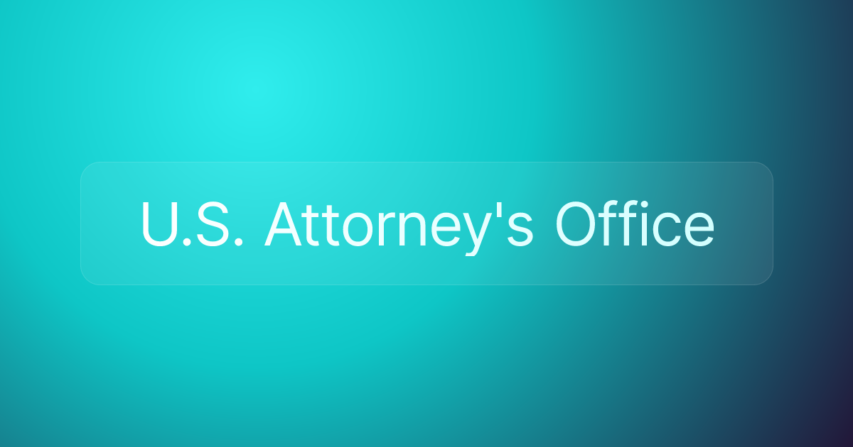 U.S. Attorney's Office