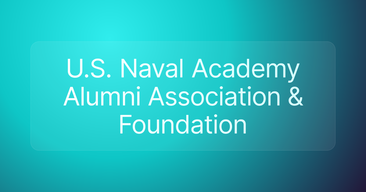 U.S. Naval Academy Alumni Association & Foundation