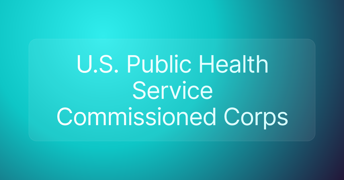 U.S. Public Health Service Commissioned Corps