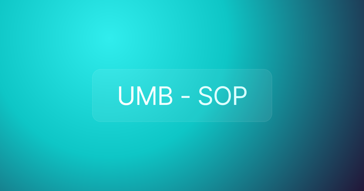 UMB - SOP