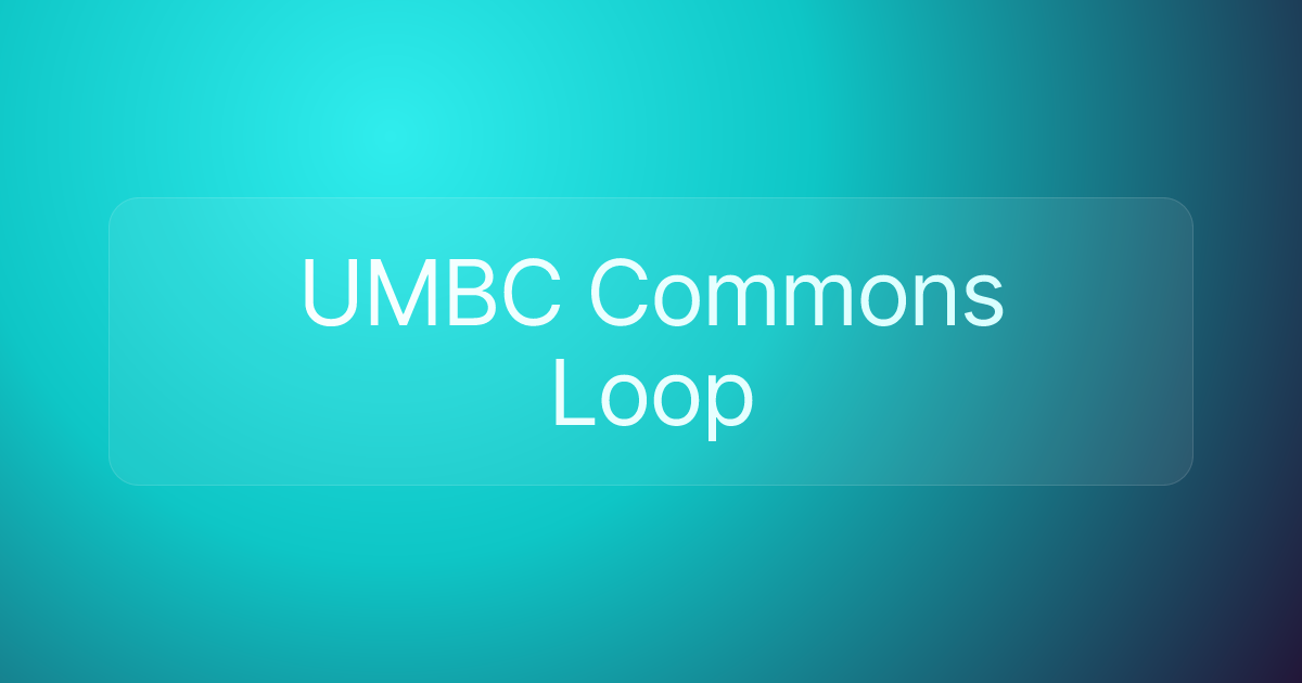 UMBC Commons Loop