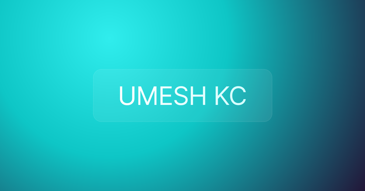 UMESH KC