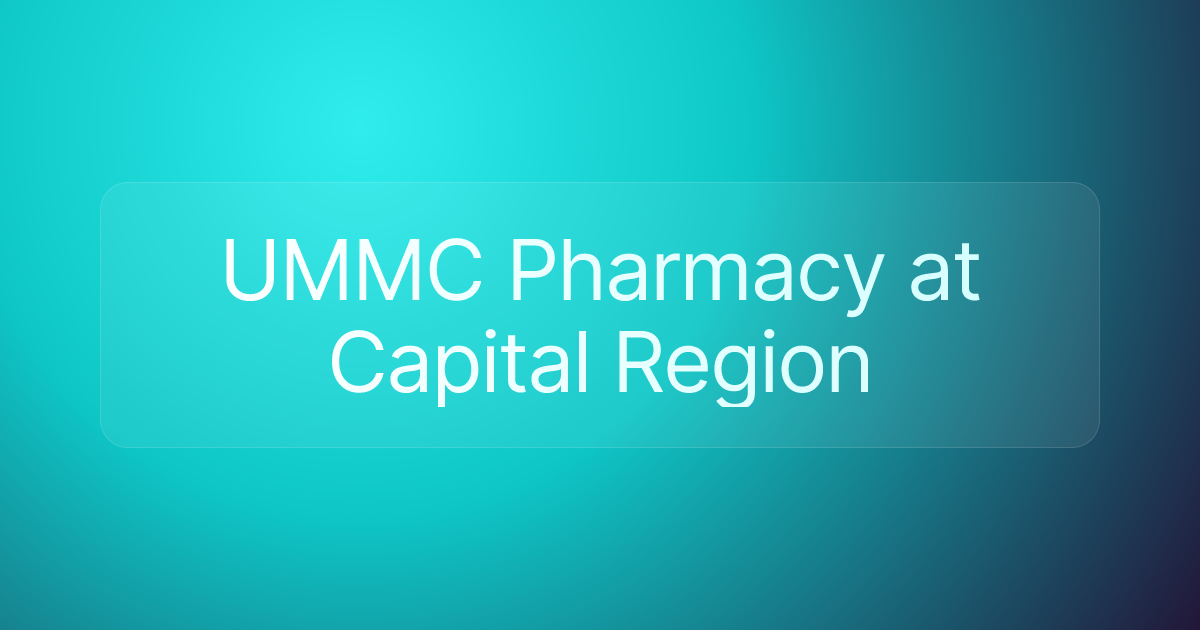UMMC Pharmacy at Capital Region