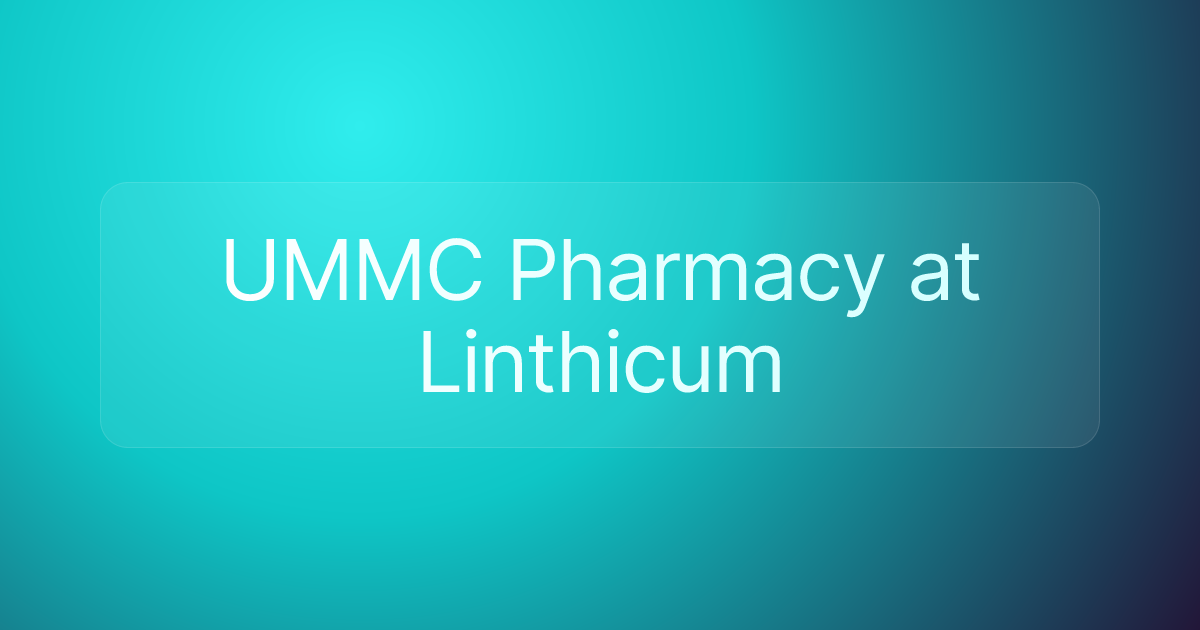 UMMC Pharmacy at Linthicum