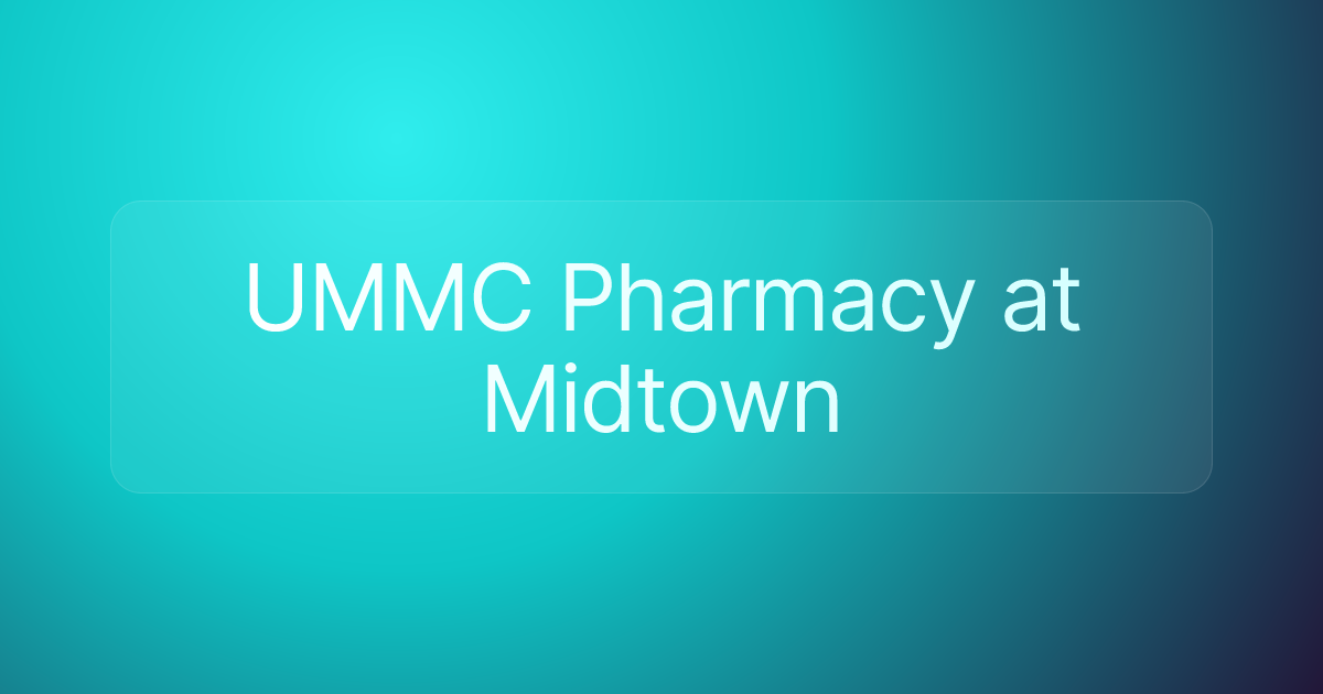 UMMC Pharmacy at Midtown