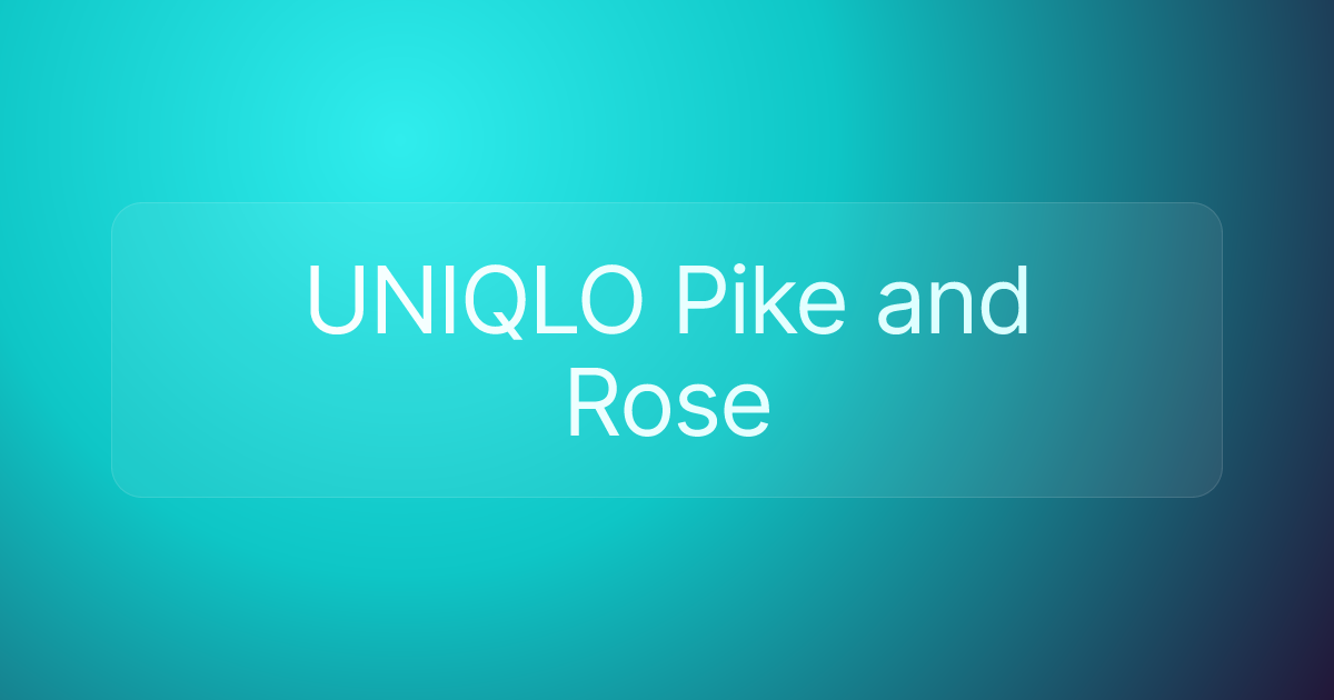 UNIQLO Pike and Rose