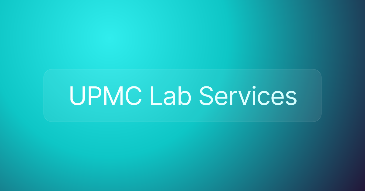 UPMC Lab Services