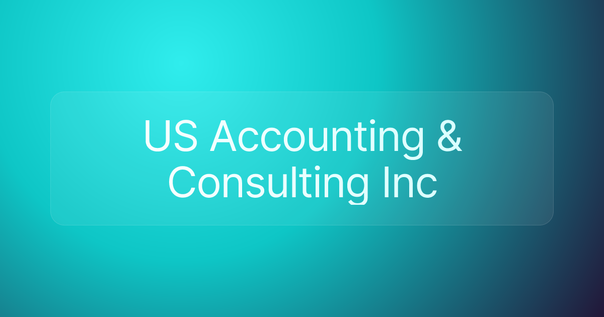 US Accounting & Consulting Inc