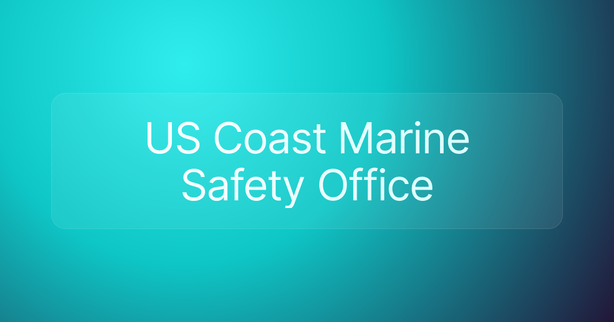 US Coast Marine Safety Office