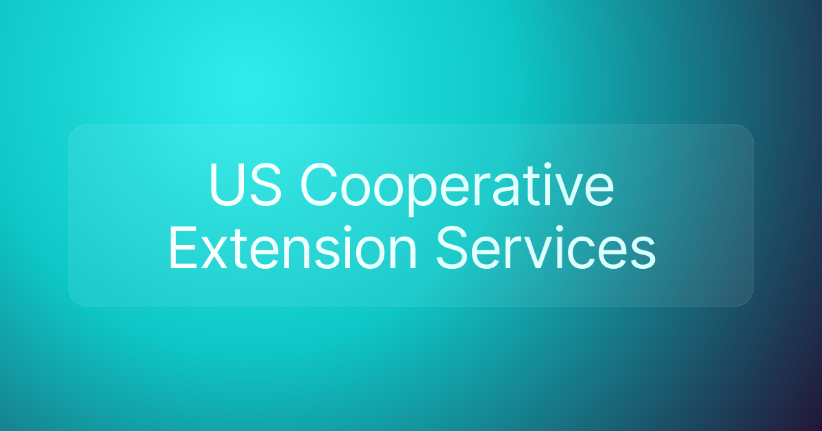 US Cooperative Extension Services