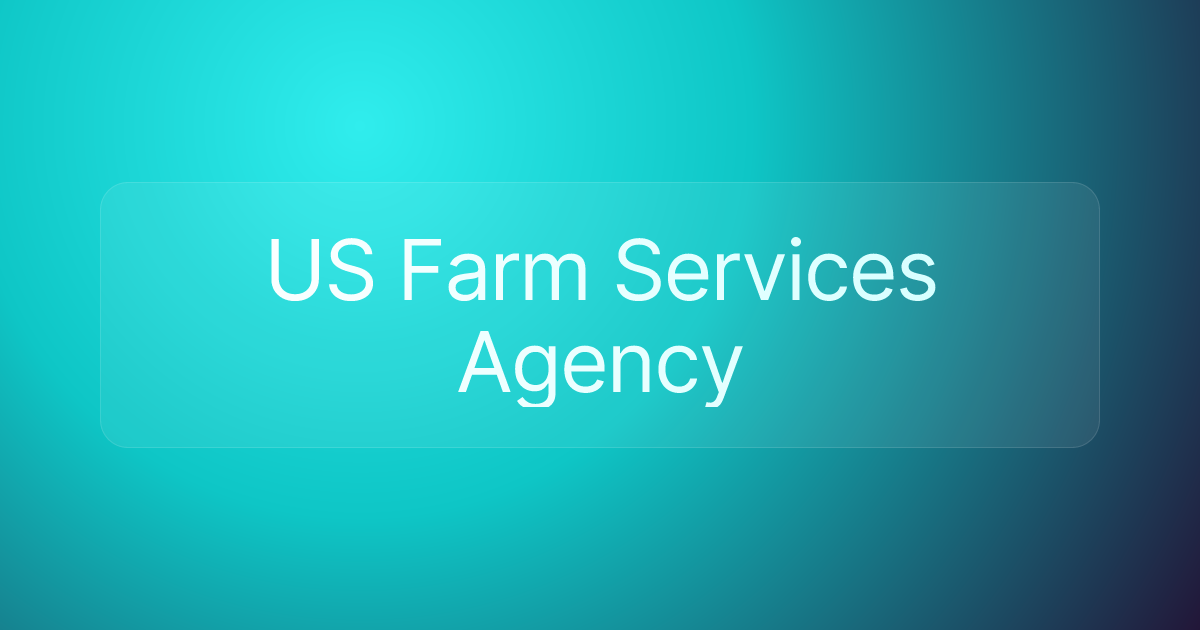 US Farm Services Agency