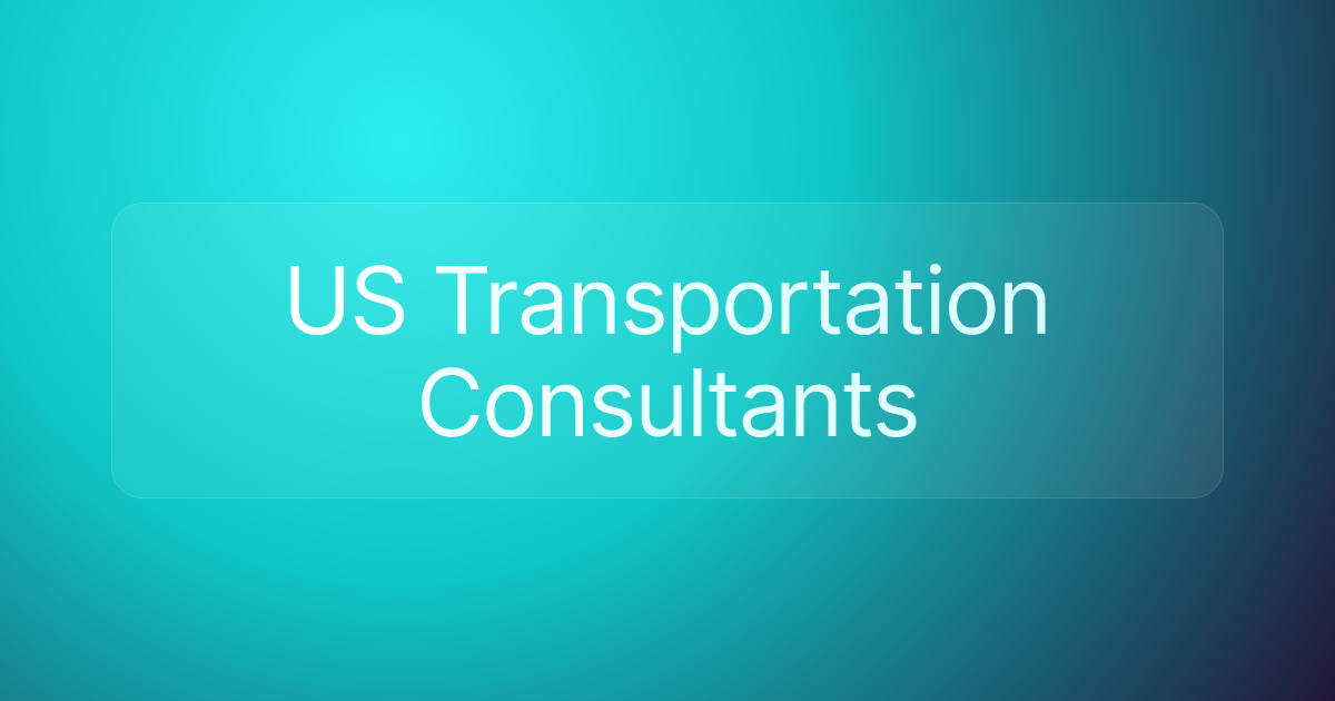 US Transportation Consultants