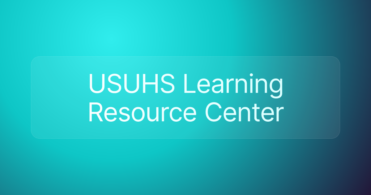 USUHS Learning Resource Center
