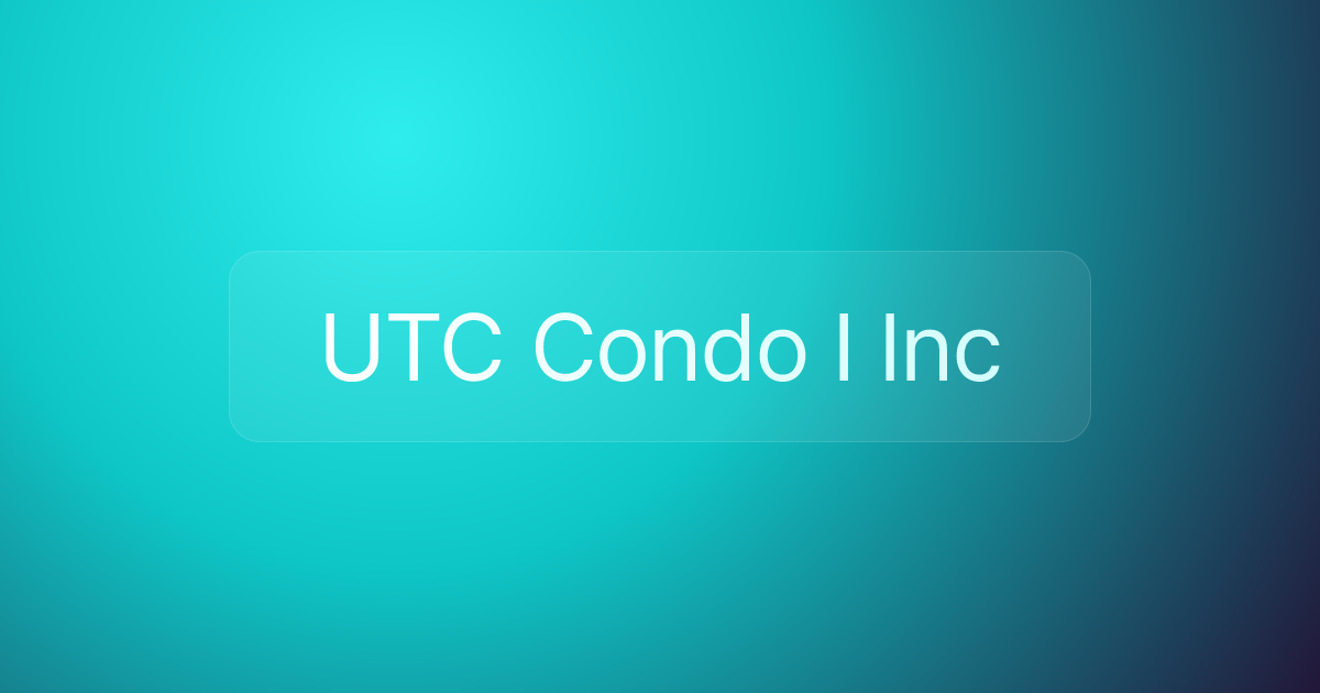UTC Condo I Inc