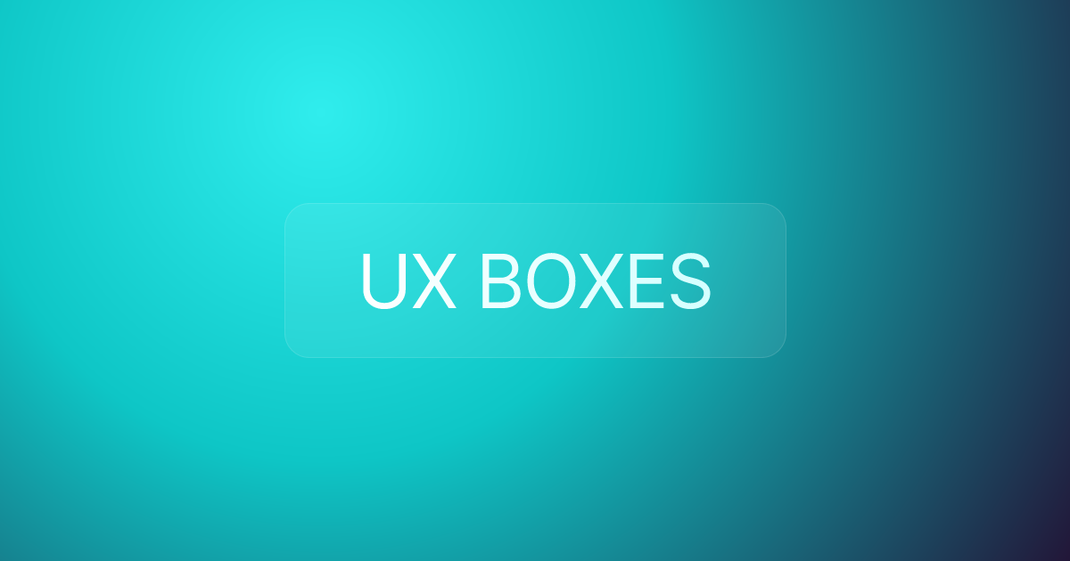 UX BOXES