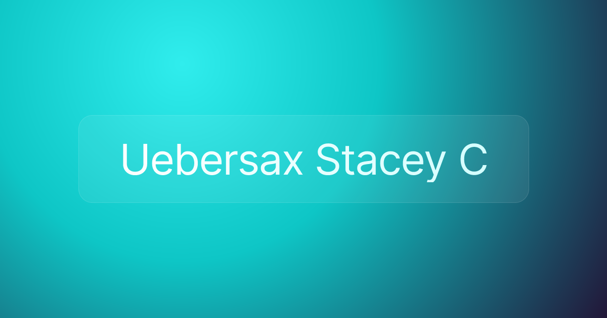 Uebersax Stacey C