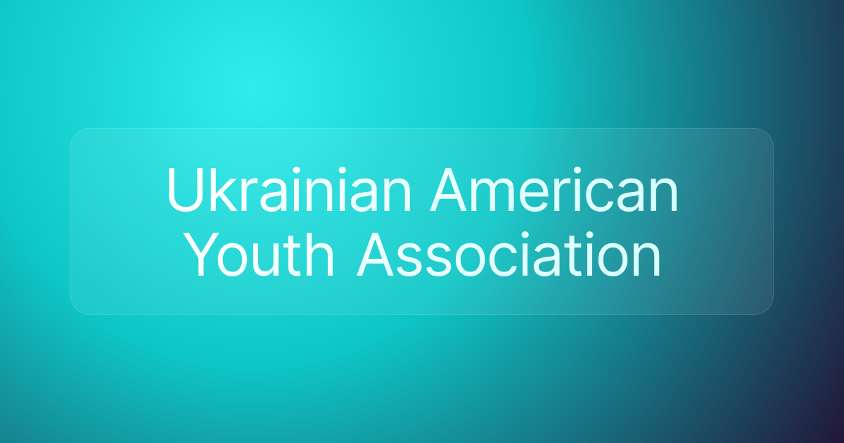 Ukrainian American Youth Association