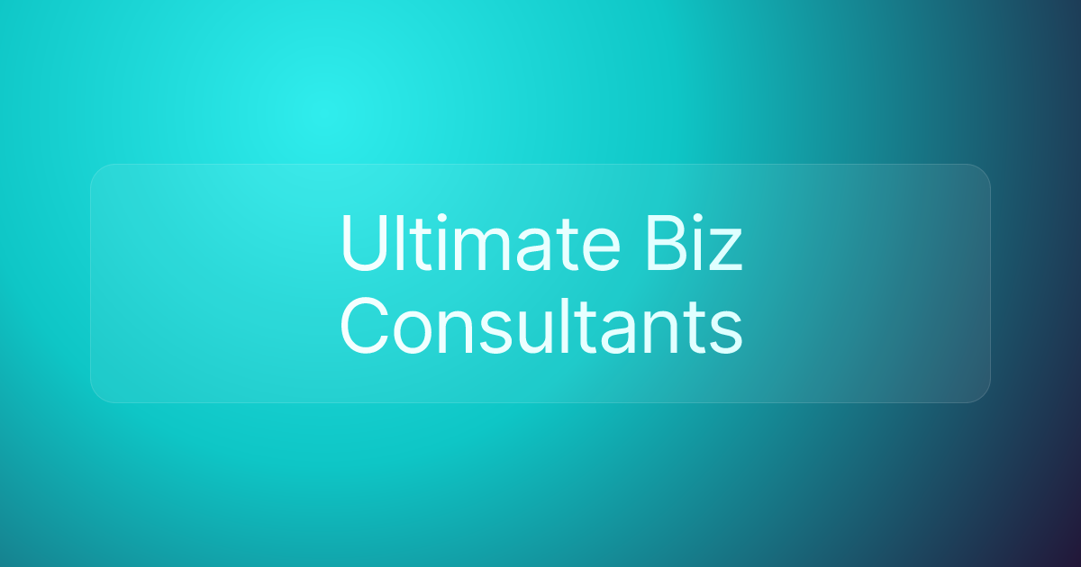 Ultimate Biz Consultants