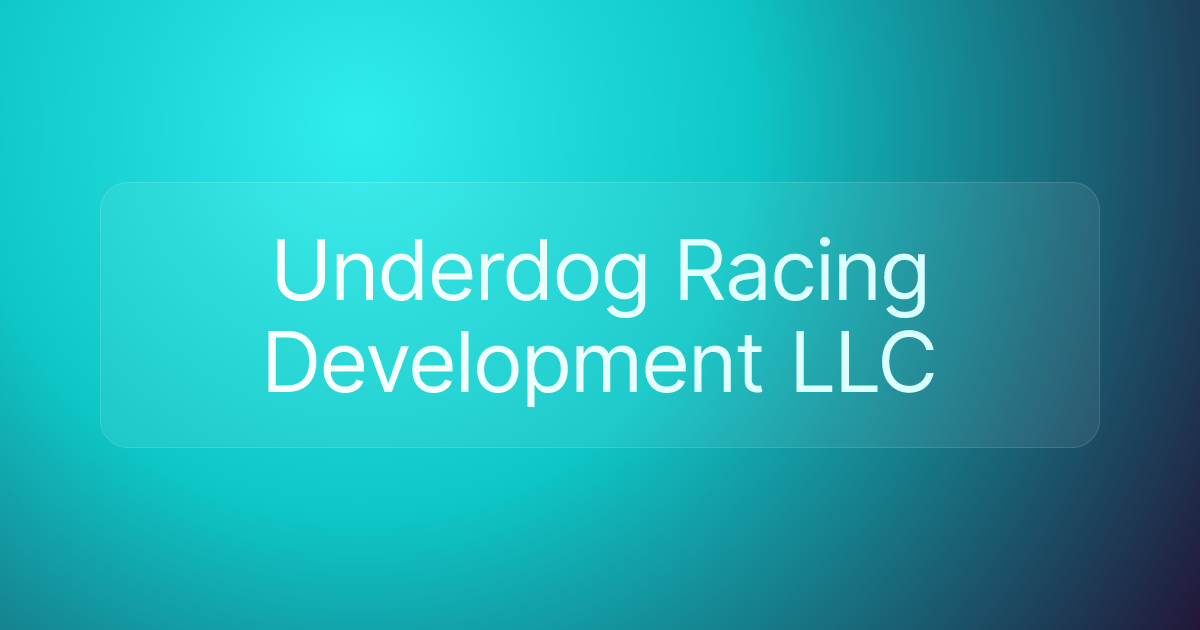 Underdog Racing Development LLC